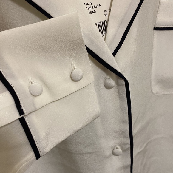 *SOLD* Sezane Elisa Silk Shirt NWT - Picture 5 of 7